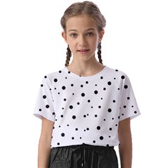 Polkadots-white Kids  Basic Tee by nate14shop