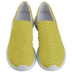 Polka-dots-yellow Women s Lightweight Slip Ons by nate14shop