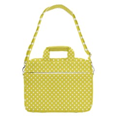 Polka-dots-yellow Macbook Pro 16  Shoulder Laptop Bag by nate14shop