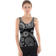 Seamless Paisley Pattern Tank Top by nate14shop