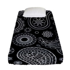 Seamless Paisley Pattern Fitted Sheet (single Size) by nate14shop