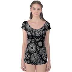 Seamless Paisley Pattern Boyleg Leotard  by nate14shop