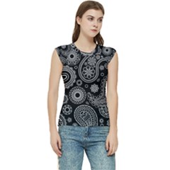 Seamless Paisley Pattern Women s Raglan Cap Sleeve Tee by nate14shop