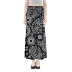 Seamless Paisley Pattern Full Length Maxi Skirt by nate14shop