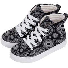 Seamless Paisley Pattern Kids  Hi-top Skate Sneakers by nate14shop