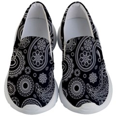 Seamless Paisley Pattern Kids Lightweight Slip Ons by nate14shop