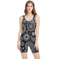 Seamless Paisley Pattern Women s Wrestling Singlet by nate14shop