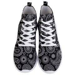 Seamless Paisley Pattern Men s Lightweight High Top Sneakers by nate14shop