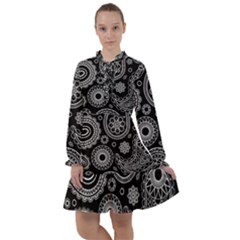 Seamless Paisley Pattern All Frills Chiffon Dress by nate14shop