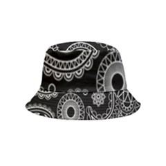 Seamless Paisley Pattern Inside Out Bucket Hat (kids) by nate14shop