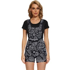 Seamless Paisley Pattern Short Overalls by nate14shop