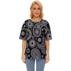 Seamless Paisley Pattern Oversized Basic Tee by nate14shop