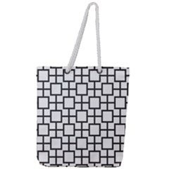 Square Full Print Rope Handle Tote (large) by nate14shop