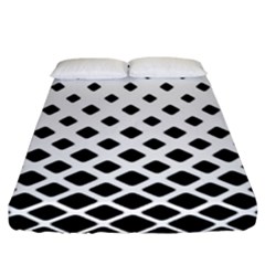 Square-background Fitted Sheet (king Size) by nate14shop