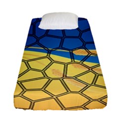 Combo Blue Yellow Fitted Sheet (single Size) by nate14shop