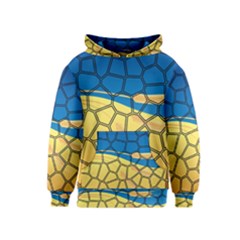 Combo Blue Yellow Kids  Pullover Hoodie by nate14shop