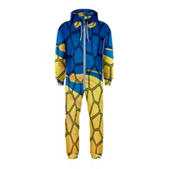 Combo Blue Yellow Hooded Jumpsuit (kids) by nate14shop