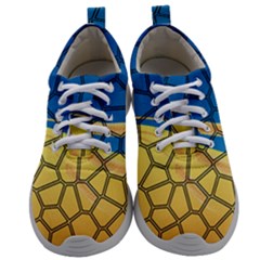 Combo Blue Yellow Mens Athletic Shoes by nate14shop