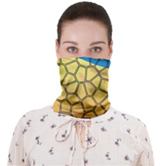 Combo Blue Yellow Face Covering Bandana (adult) by nate14shop