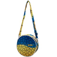 Combo Blue Yellow Crossbody Circle Bag by nate14shop