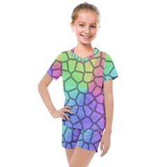 Comb-the Sun Kids  Mesh Tee and Shorts Set