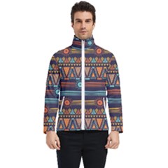 Bohemian-ethnic-seamless-pattern-with-tribal-stripes Men s Bomber Jacket