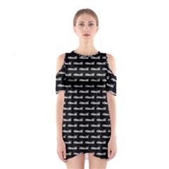 Be Wild Text Motif Pattern Shoulder Cutout One Piece Dress by dflcprintsclothing