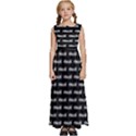 Be Wild Text Motif Pattern Kids  Satin Sleeveless Maxi Dress View1