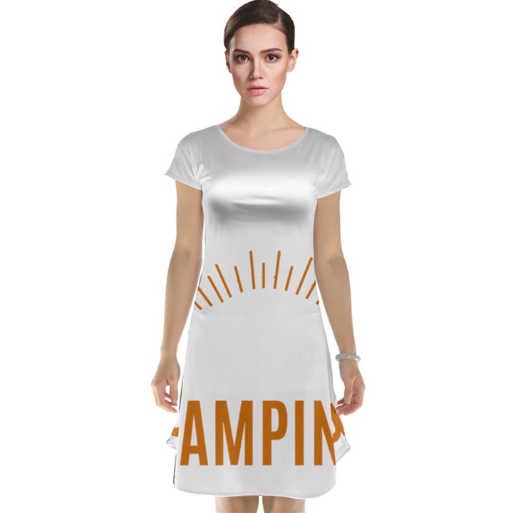 I Love Camping Cap Sleeve Nightdress