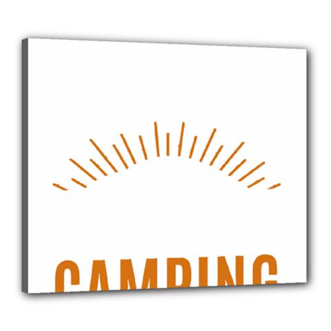 I Love Camping Canvas 24  X 20  (stretched) by PFashionArt