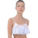 I Love Camping Frill Bikini Top View1