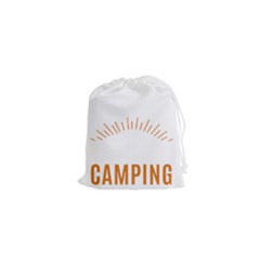 I Love Camping Drawstring Pouch (xs) by PFashionArt