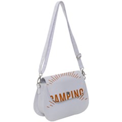 I Love Camping Saddle Handbag by PFashionArt