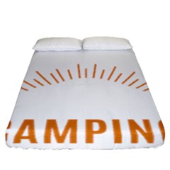 I Love Camping Fitted Sheet (queen Size)