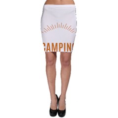 I Love Camping Bodycon Skirt