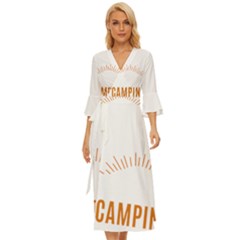 I Love Camping Midsummer Wrap Dress by PFashionArt