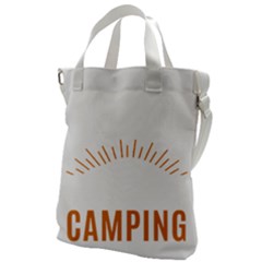 I Love Camping Canvas Messenger Bag by PFashionArt