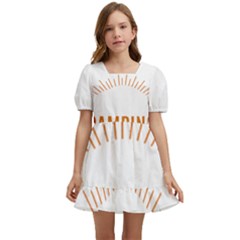 I Love Camping Kids  Short Sleeve Dolly Dress by PFashionArt