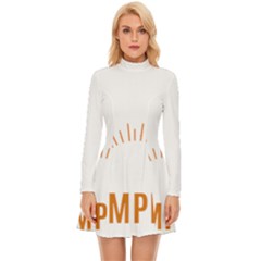 I Love Camping Long Sleeve Velour Longline Dress by PFashionArt