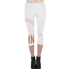 I Love Camping Capri Leggings  by PFashionArt