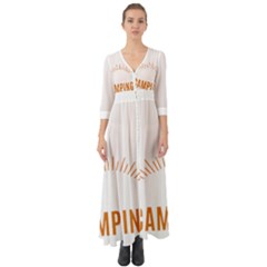 I Love Camping Button Up Boho Maxi Dress