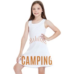 I Love Camping Kids  Lightweight Sleeveless Dress