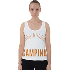 I Love Camping Velvet Tank Top