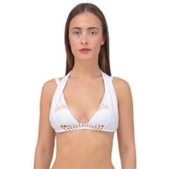 I Love Camping Double Strap Halter Bikini Top