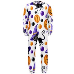 Halloween Cat Pattern Onepiece Jumpsuit (men) by designsbymallika