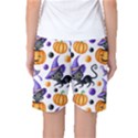 Halloween Cat Pattern Women s Basketball Shorts View2