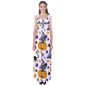 Halloween Cat Pattern Empire Waist Maxi Dress View1