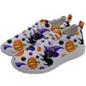 Halloween Cat Pattern Mens Athletic Shoes View2