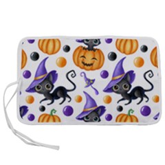 Halloween Cat Pattern Pen Storage Case (s) by designsbymallika