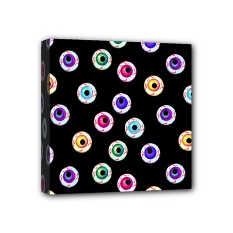 Eye Halloween Pattern Mini Canvas 4  X 4  (stretched) by designsbymallika